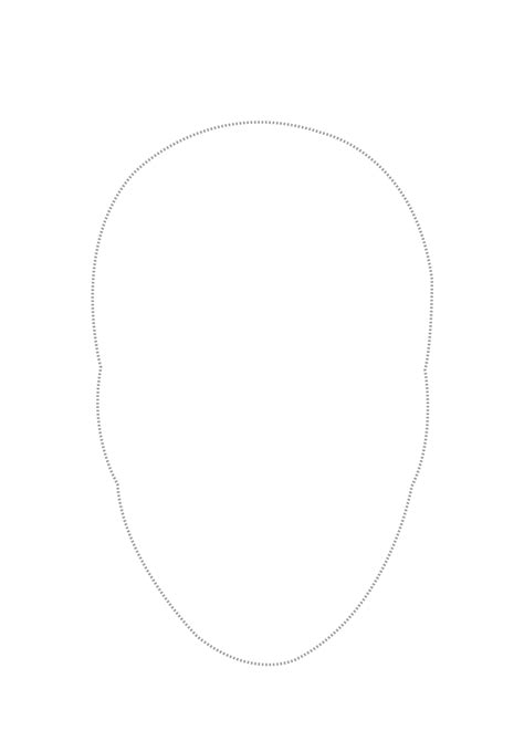 face outline template clipartsco