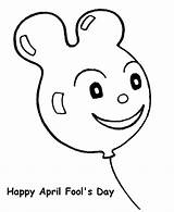 Coloring April Fool Pages Fools Activity Face Faces Clipart Holiday Printable Sheet Sheets Honkingdonkey Popular Baloon Library Cartoon sketch template