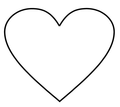 heart templates  print clipart