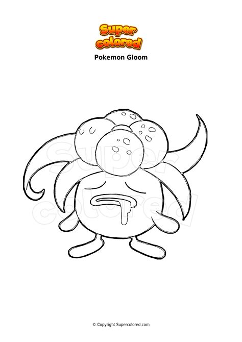 coloring page pokemon gloom supercoloredcom