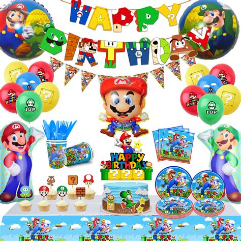 Buy Super Mario Birthday Party Supplies All In One Pack Mario Party