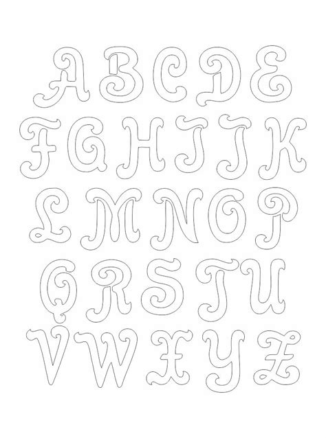 printable stencils  alphabet font  letter templates diy projects