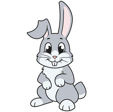 draw cartoon bunny  easy drawing tutorial