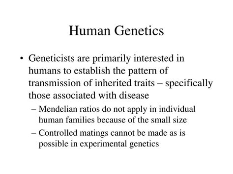Ppt Human Genetics Powerpoint Presentation Free Download Id 474962