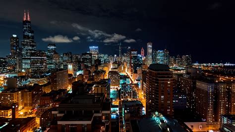 time lapse  chicago skyline  night  stock footage sbv  storyblocks