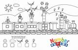 Numberblocks Coloringonly sketch template