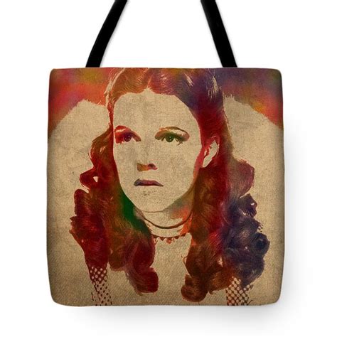 judy garland as dorothy gale in wizard of oz watercolor portrait on