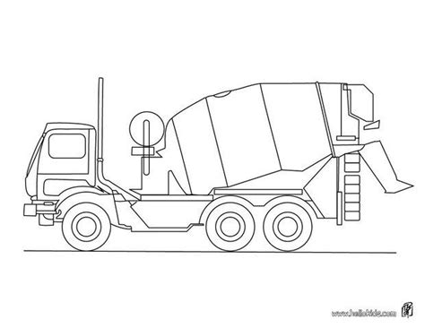 cement mixer truck coloring pages hellokidscom