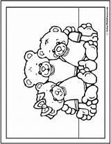 Coloring Bears Colorwithfuzzy Chibi sketch template