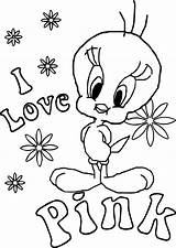 Coloring Pink Tweety Pages Wecoloringpage sketch template
