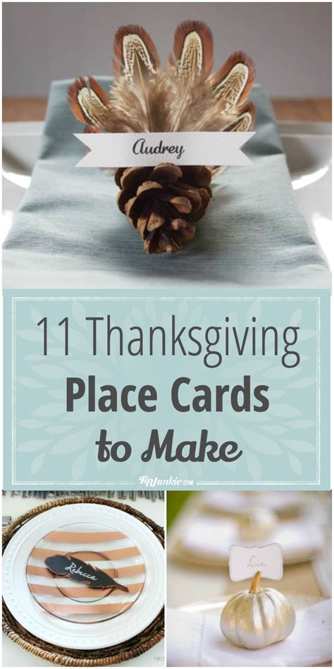 thanksgiving place cards   tip junkie
