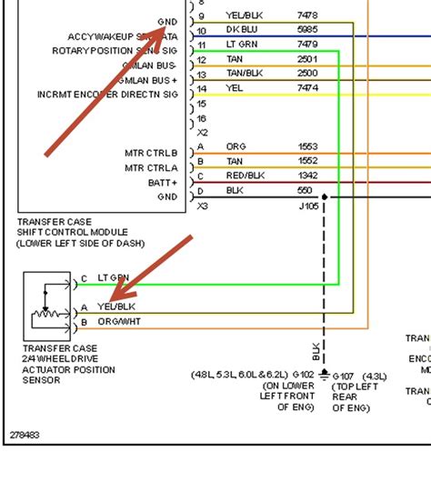 silverado transfer case wiring diagram