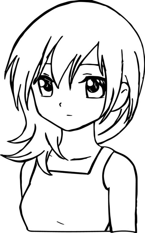 manga sad girl coloring page wecoloringpagecom