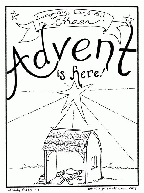 advent coloring page  kids christmas printables coloring home