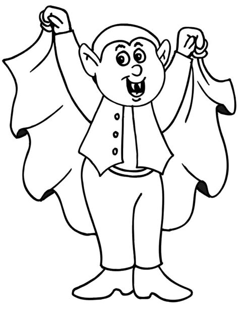 halloween vampire coloring pages sketch coloring page