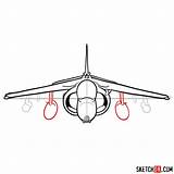 Harrier Hawker sketch template