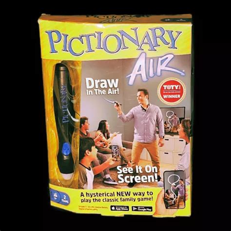 mattel pictionary air  family board drawing game  sealed ios