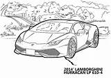 Lamborghini Huracan Gallardo Corsa sketch template