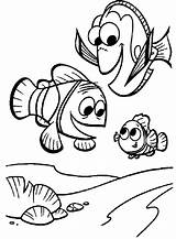 Coloring Nemo Finding Pages Printable Kids Dory Happily Friends Large Turtle Disimpan Dari sketch template