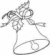 Bell Bells Coloring Christmas Pages Jingle Printable Kids Color Large Drawing Templates Print Drawings Popular Coloringhome sketch template