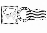 Francobollo Colorare Sello Estampa Briefmarke Timbro Kleurplaat Stempel Timbre Malvorlage Postzegel Stamped Postage Coloring Cachet Educima Carta Immagine Ausmalbild Hogwarts sketch template
