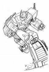 Transformers Coloring Pages Prime Optimus Printable Transformer Kids sketch template