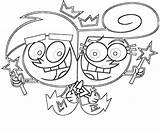 Coloring Pages Fairly Oddparents Cosmo Wanda Parents Odd Character Cartoons Popular Color Printcolorcraft sketch template
