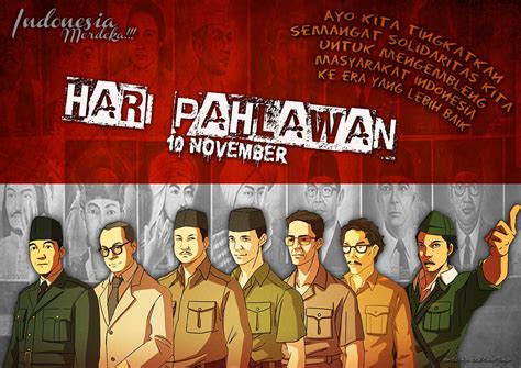 backdrop hari pahlawan  november multimedia inspiration