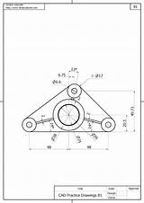 Cad Practice Drawings Drawing Studycadcam 2d sketch template