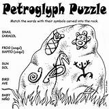 Petroglyph Puzzle Petroglyphs Puerto Rico Symbols Kids Rocks Activities Their Meaning Taino Carved Rican Indians Book Crafts Culture Taíno sketch template