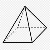 Pyramid Piramide Geometry Geometric Colorare Piramides Coloring Quadrata Disegni Pyramids Favpng sketch template