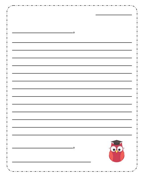 printable template  writing  friendly letter printable templates