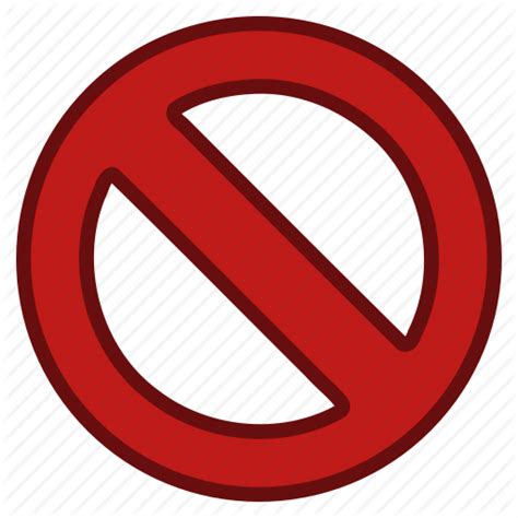 cancel closed forbidden no entry not available restricted stop icon