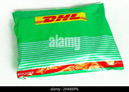 dhl flyer package envelope stock photo alamy