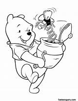 Coloring Pooh Winnie Pages Kids Honey Printable Cartoon Print Disney Color Bear Characters Drawings Colouring Poo Login Friends Drawing sketch template