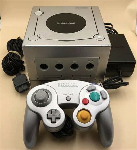 nintendo gamecube restricted version platinum console ntsc dol  examined works