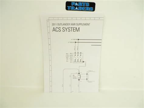 genuine   dealer service manual acs wiring diagram outlander xmr  ebay