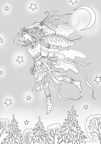 winter fairy favoreads coloring club