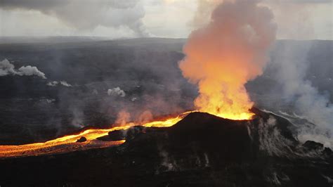 hawaii volcano quiets  months long eruption wshu