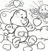 Care Coloring Bears Kids Pages Children Printable Simple sketch template