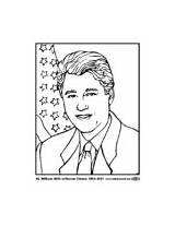 Bilde Fargelegge Jefferson Clinton William Bill Coloring Pages sketch template