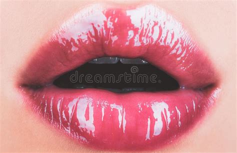 girl open mouths natural beauty lips woman lips with pink lipstick