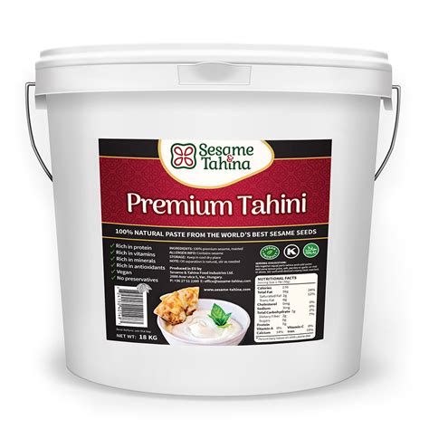 premium tahini kg sesame tahina food industries