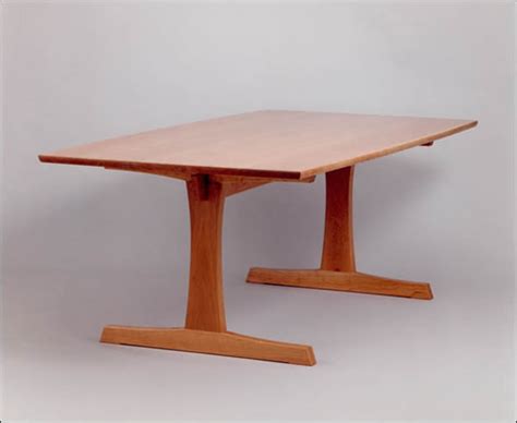 fine woodworking table trestle table