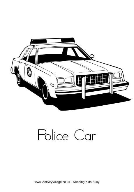 police car colouring page cars coloring pages police cars kids
