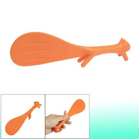 amazon deal orange plastic squirrel shaped  stick rice spoon scoop