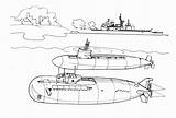 Coloring Submarine Submarines Kostenlos Mewarnai Submarinos Dibujos Colorat Submarino Zeichnung Colorare Ausmalbild Sottomarino Submarin Boote Ausdrucken Selam Kapal Disegni Malvorlagen sketch template