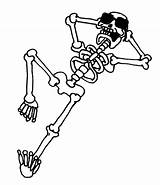 Esqueleto Esqueletos Osso Pintar Ossos Desenhar Estiloso Tumba Reloj Psico sketch template
