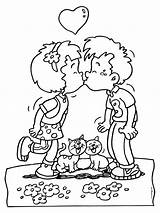 Liefde Verliefd Verkering Meisje Jongen Valentijnsdag Bff Valentijn Vriend Moederdag sketch template