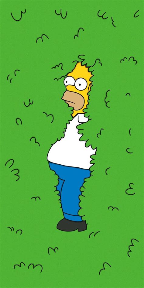Homer Simpson Backs Into Bushes Wallpapers Simpson Wallpaper Iphone